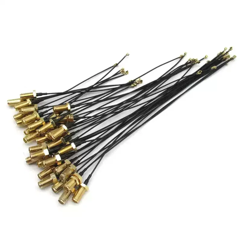 2pcs SMA Connector Cable Female to UFL/U.FL RF Coax Adapter Assembly RG178 Wifi Pigtail Cable 1.13mm