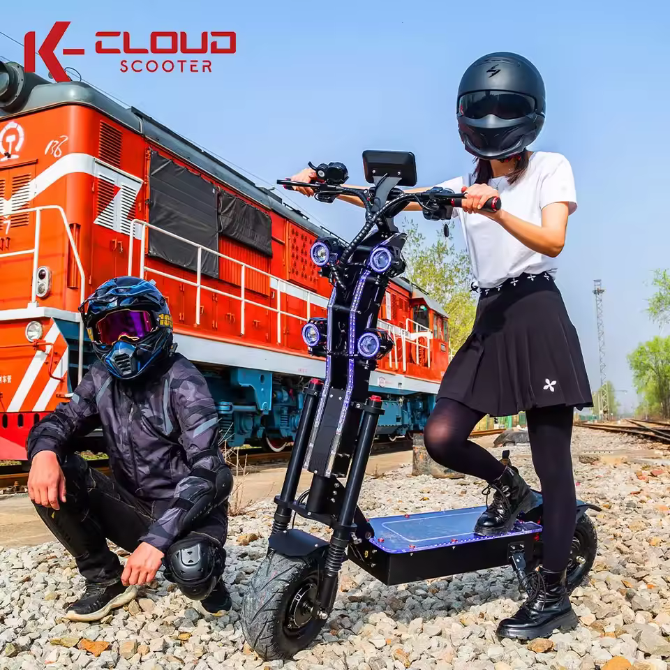 Dual Motor 10000W Top Electric Scooter 14 Inch Oversized Off-Road Tyres 72V-40AH Panasonic Brand Battery Maximum Speed 120KM/H - AliExpress 