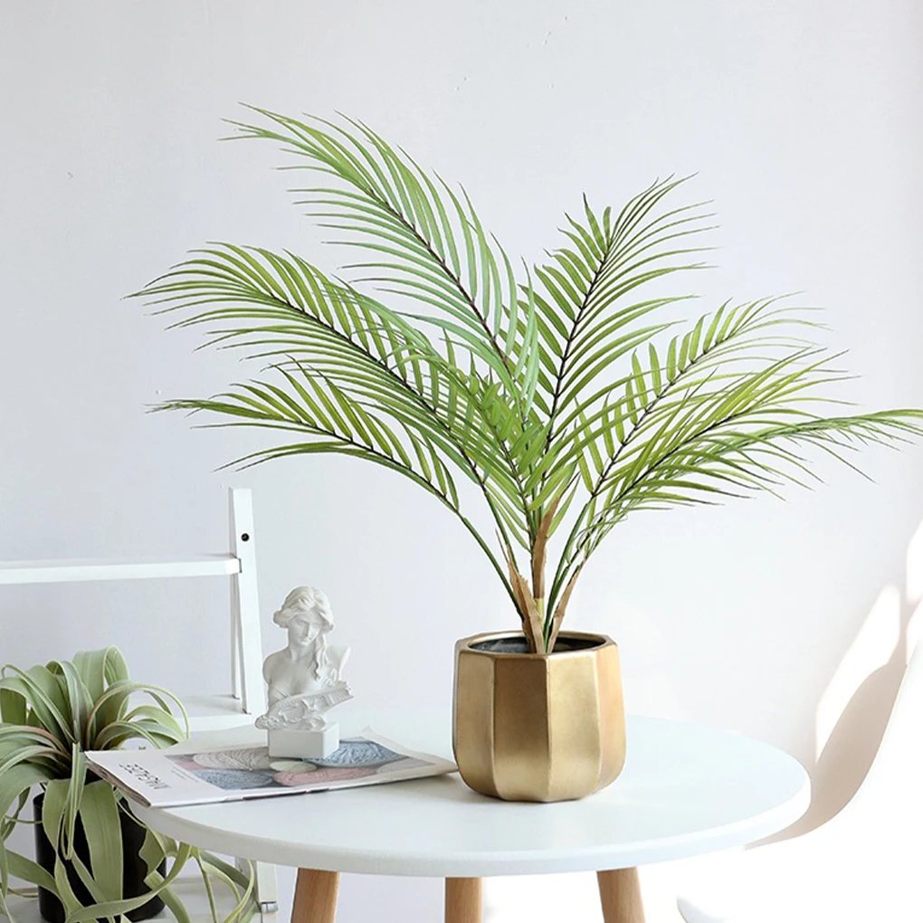 Green Designed For Any Room Artificial Areca Palm Tree In Pot Wide Application Faux Tree In Pot 75cm palm tree