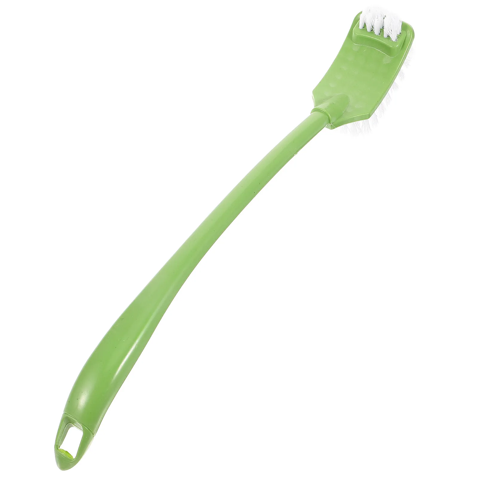

Toilet Brush Double Sided Cleaning Brush Portable Plastic Long Handle Green Bathroom Toilet Bowl Scrub Eco Friendly Hygiene