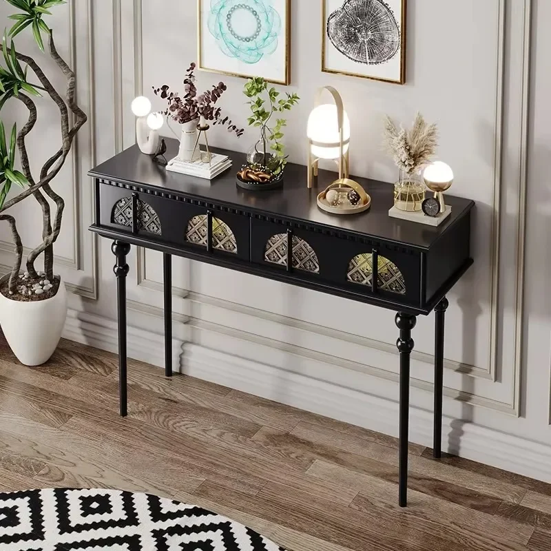 

Luxury Modern Corner Table Living Room Vintage Design Style Console Tables Entrance Simple Consolle ingresso Home Furniture