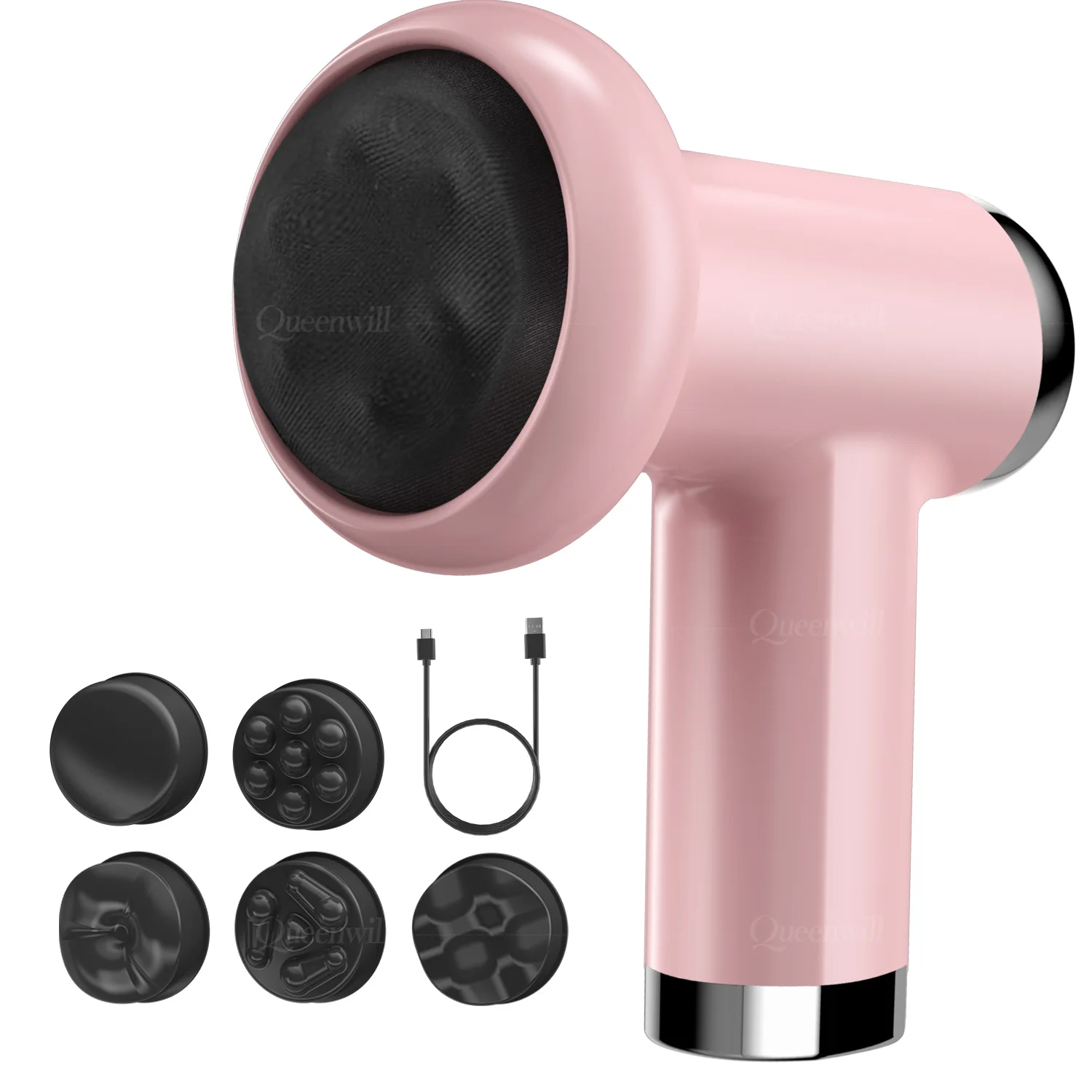 

Портативный массажный пистолет для моделирования всего тела, вибрационный массажер для спины, шеи, ног, теленка, живота, мышц, массажный инструмент