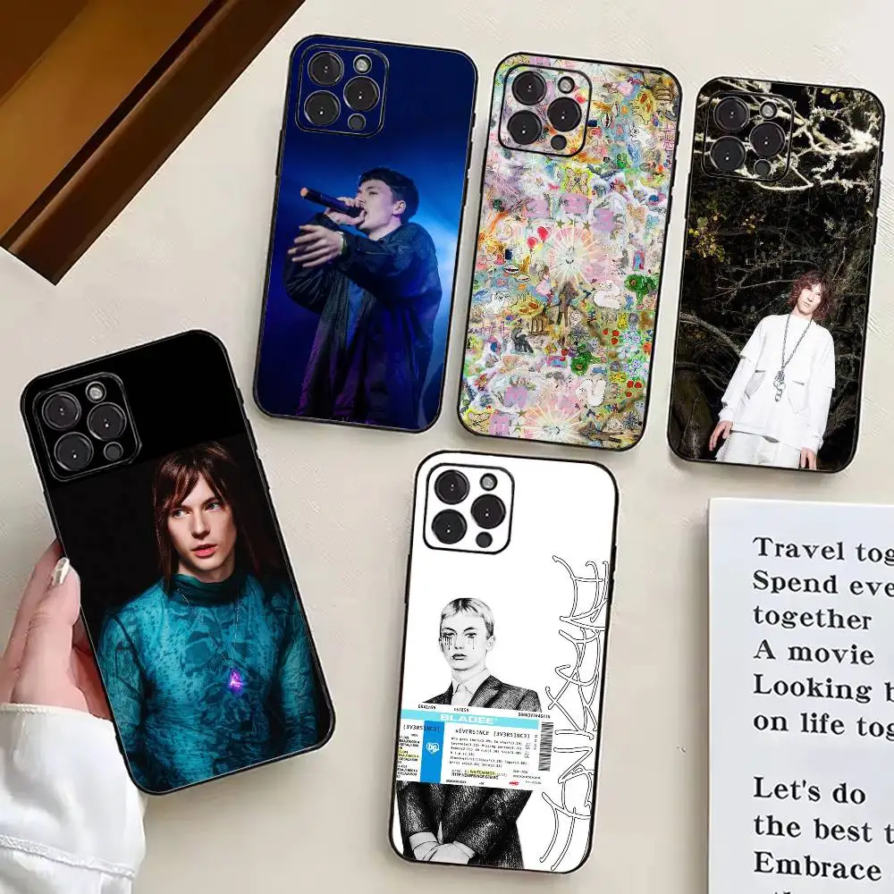 

Cool Rapper B-Bladee 333 A-Album Phone Case For iPhone 17,16,15,14,13,12,11 Plus,Pro Max,XS,Soft Silicone Black Cover