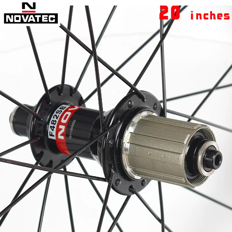 Novatec Folding bicycle 20 inch 451 Aluminum alloy 406 V brake Bicycle Accessories A291SB F482SB 4bearing 20H Bike Wheels