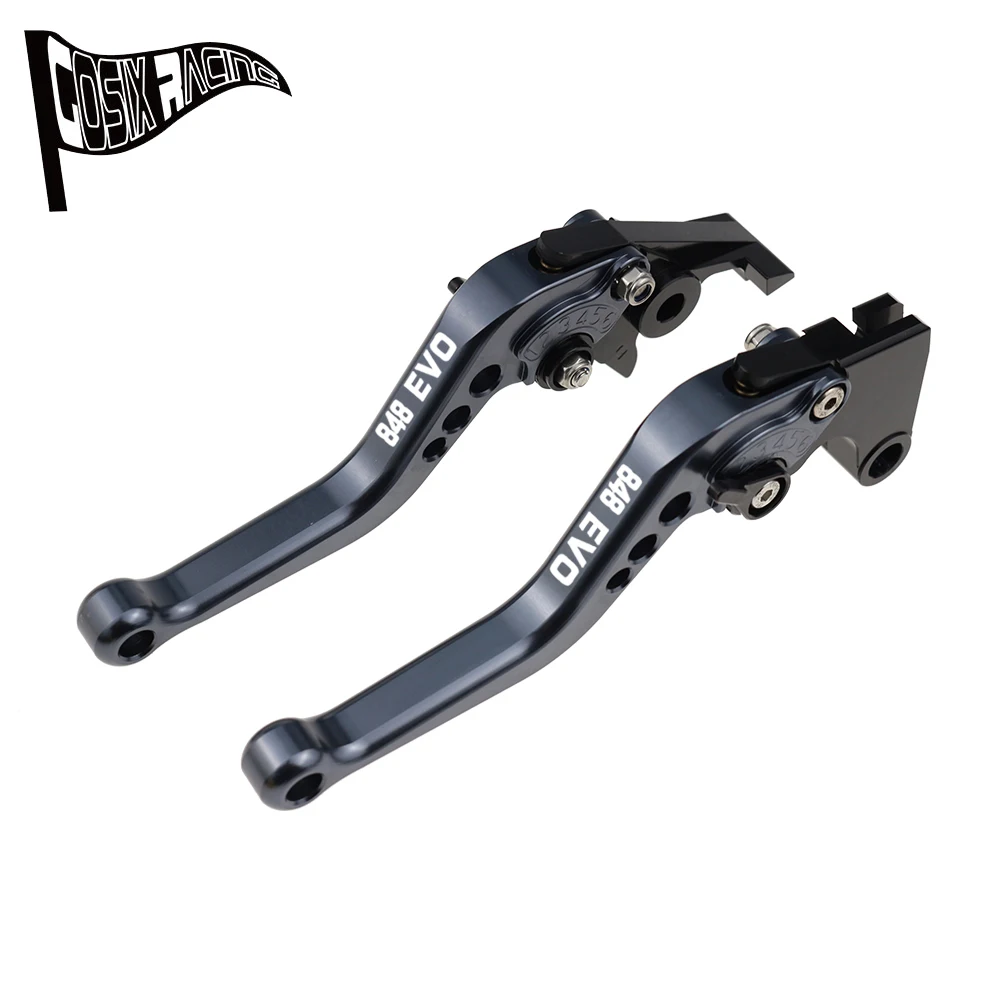 Fit For 848 EVO 2007-2013 848 EVO Motorcycle CNC Accessories Short Brake Clutch Levers Adjustable Handle Set