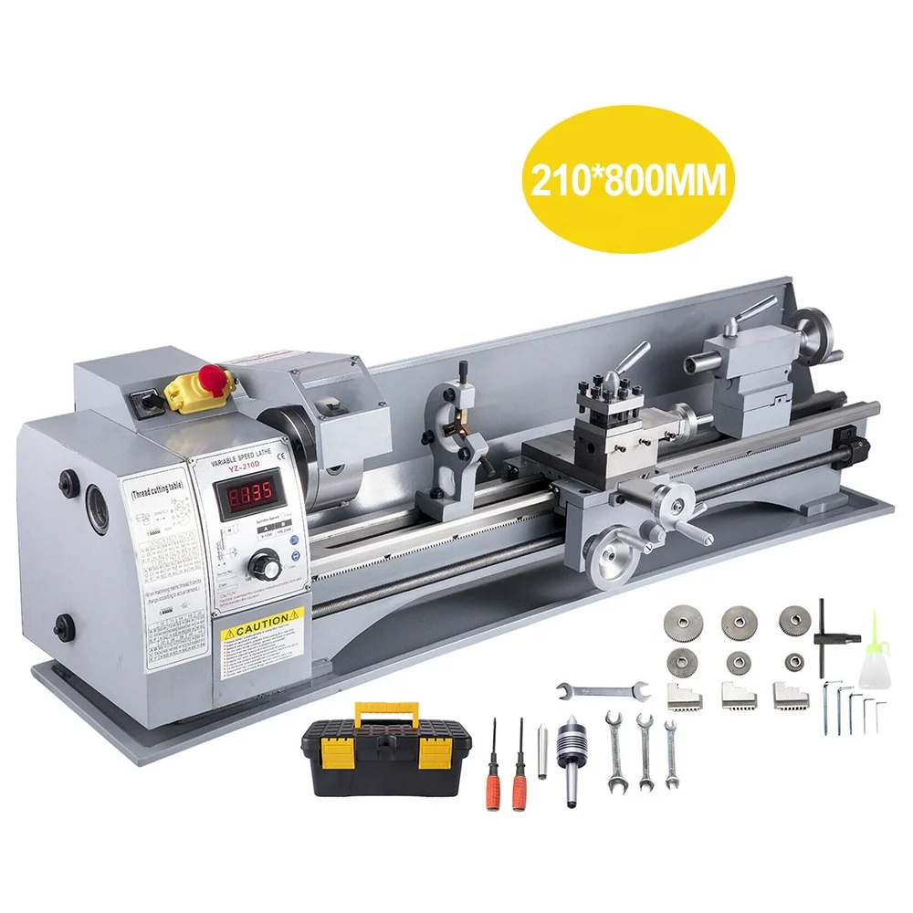 180*350/210*400/210*800/220*600/220*750MM digital control mini lathe combo mini bench lathe