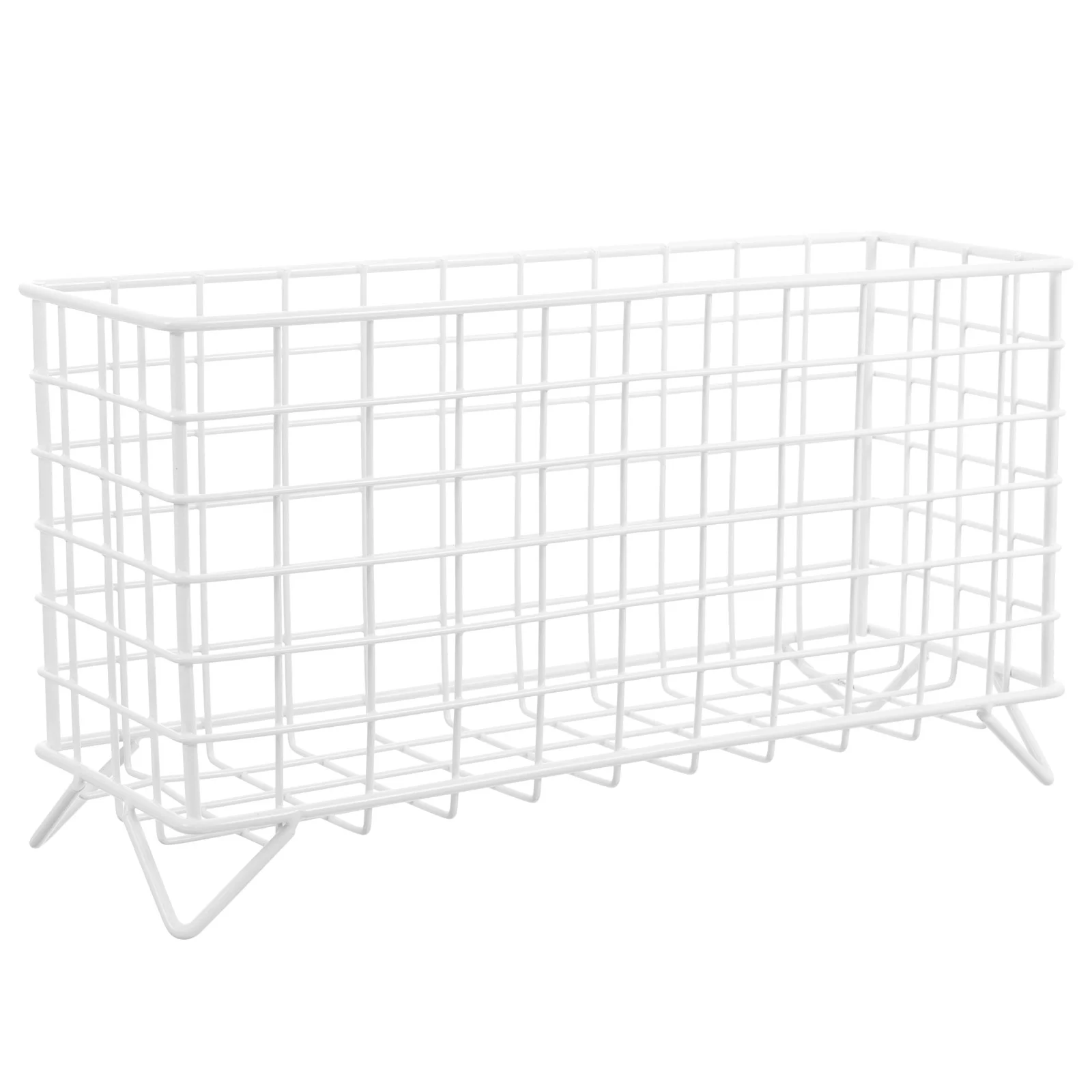 

Hay Rack Feeder White Metal Iron Holder for Cage Wear Resistant Safe Fresh Food Supply Reduces Waste Tidy