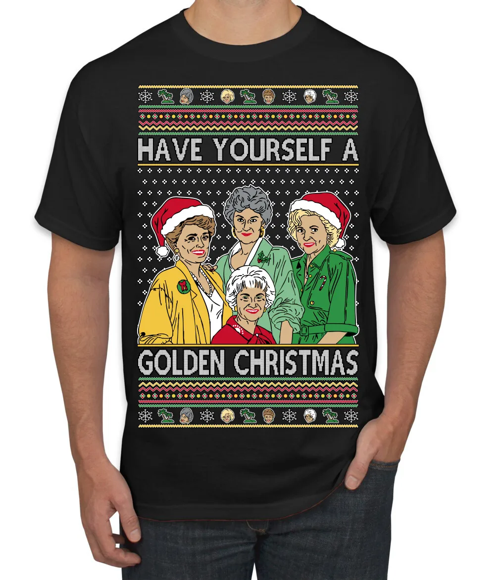 Have Yourself a Golden Xmas TV Show Ugly Christmas Sweater Herren-T-Shirt
