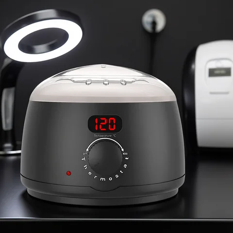 Wax Heater Machine Big Size 500ml Wax Heater Machine For Hair Removal Wax Beans Warmer with Digital Display Screen Depilatory Wax-melting Pot