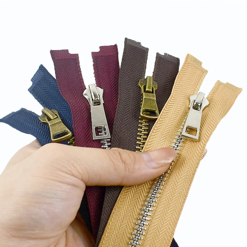 2 قطعة 5 #   مفتوحة نهاية سستة 40/50/60/70/80 سنتيمتر سحابات معدنية لإغلاق الخياطة البريدي الملابس سترة انفصال السحابات خياط اكسسوارات