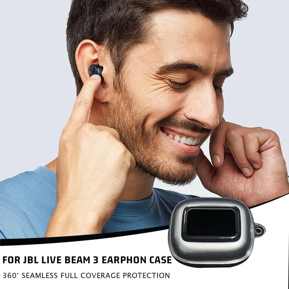 لـ LIVE BUDS 3/Live Beam 3 حافظة واقية لسماعات الأذن من مادة TPU ملحقات حافظة واقية من المطاط الناعم #2