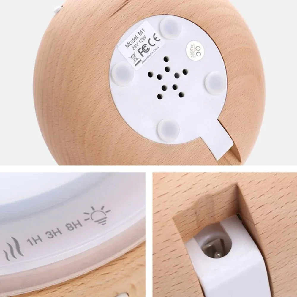 Oil Diffuser Handmade Ceramic Portable Essential Beech And Portcelain Ultrasonic Aromatherapy Humidifier Air Freshener for Home