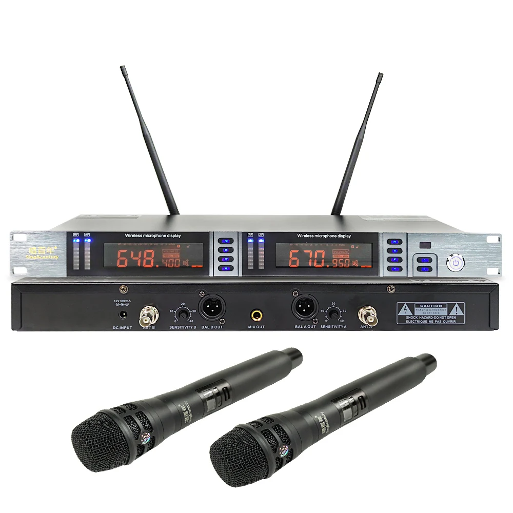 Factory direct clip uhf receiver outdoor fm headset head wireless microphone