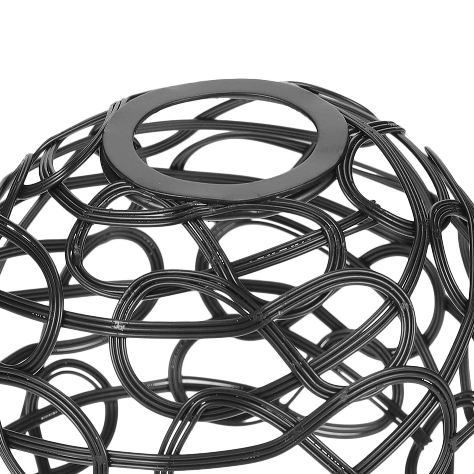 قوي الحديد الأسود عاكس الضوء الجوف خارج تصميم لغرفة المعيشة مطعم قلادة غطاء خفيف غطاء مصباح الزخرفية