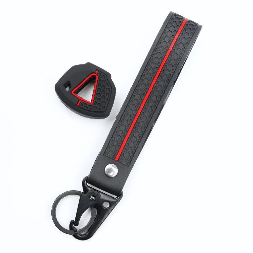 Key Fob Sleeve For Kawasaki Ninja 650 Ninja 400 ZX6R Ninja 1000SX ZX10R Z900 Z650 Z900RS Z1000 Z400 with wrist carabiner