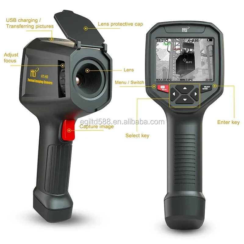 

HT-H8 384*288 Thermograph Camera Sell Hot Infrared Thermal Camera with Infrared Image Original Manufacturer OEM 25hz/50hz 3Years