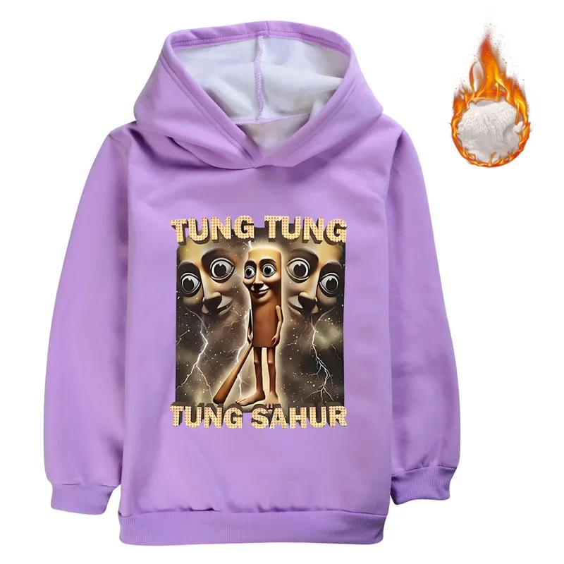 تونغ تونغ تونغ صحور بنين بنات بلايز عادية متعة لعبة نمط هوديي الكرتون ثلاثية الأبعاد طباعة هوديي الاطفال الخريف الدفء البلوز #4