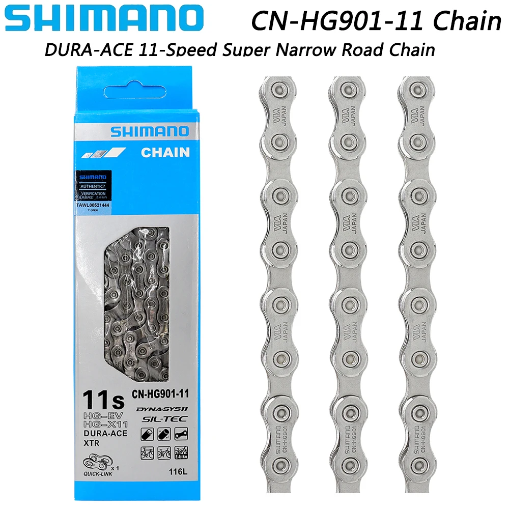 SHIMANO DURA-ACE CN-HG901 11 Speed Chain Super Narrow HYPERGLIDE for Road Bike Chain Original Bicycle Parts