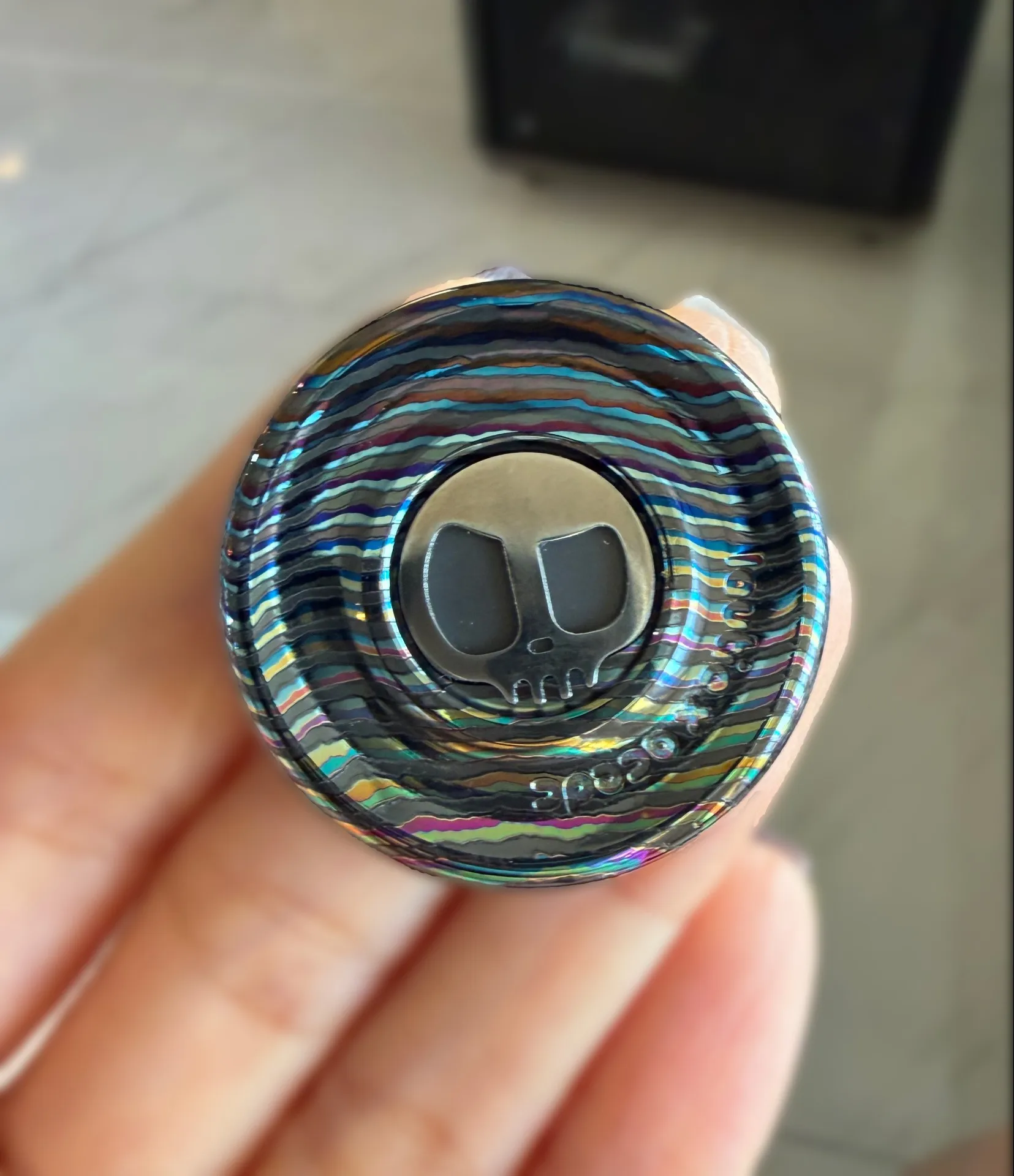 LAUTIE Zirconium Horse ACEDC Devil Milk Cap Pop Coin EDC decompression toy