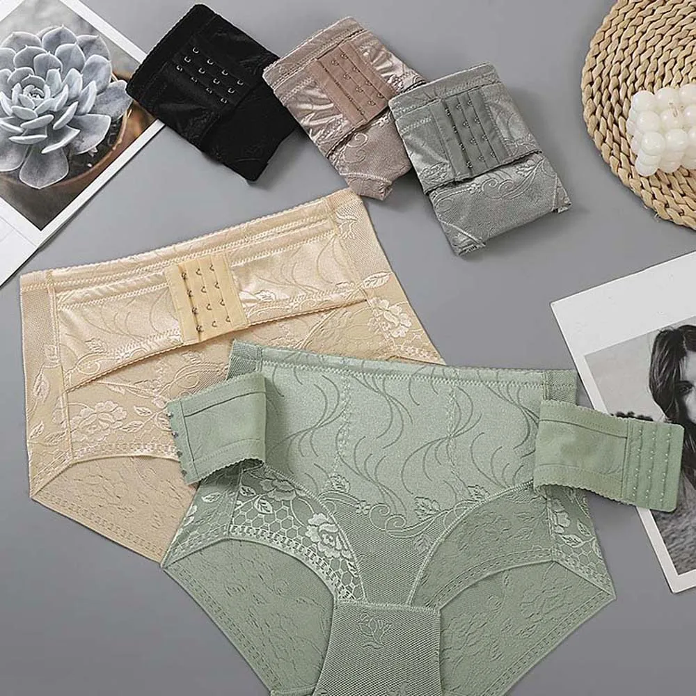 ハイウエスト痩身整形パンティーバックルウエストトレーナー産後ボディシェイパーフラワーシェイプウェアランジェリーバットリフティングブリーフ