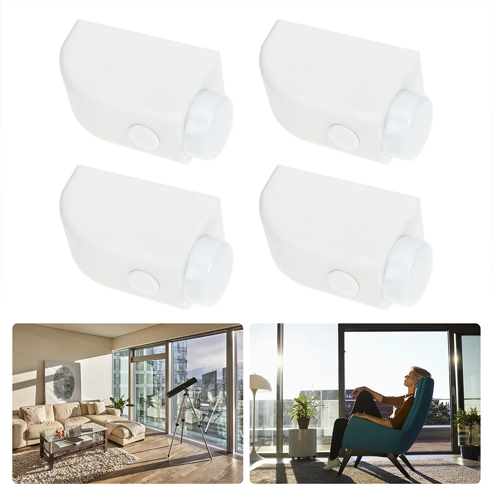 

4Pcs Window Limiter Security Bars Children Limiting Lock Scratch Resistant Easy Open Surface Prevent Falls Improve Air