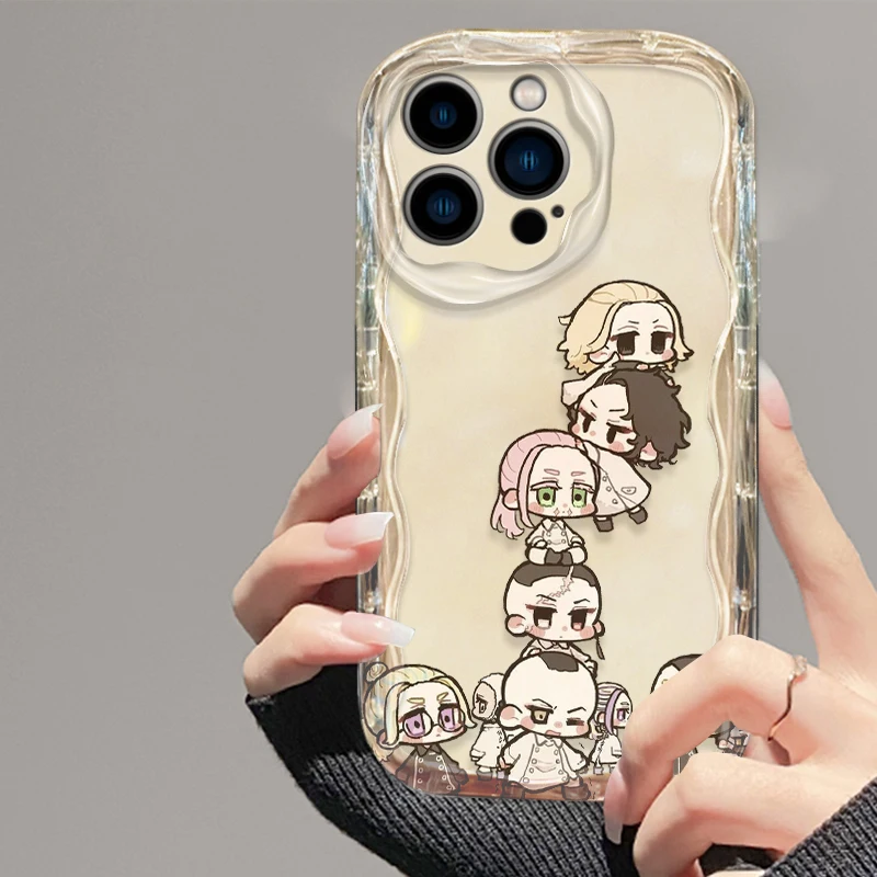 Anime Tokyo Revengers Cover For Apple iPhone 15 14 13 12 11 Pro X XR XS Max Plus 8 7 Plus SE Wave Oil Phone Case