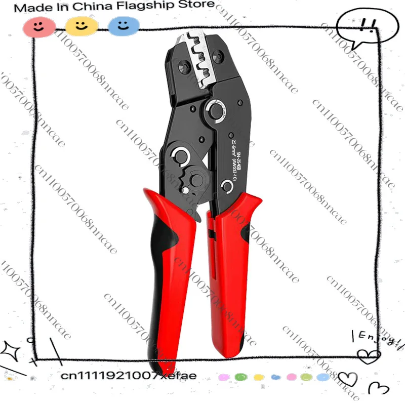 

Terminal crimping pliers for electricians, labor-saving ratchet cold pressing opening, manual copper wire nose
