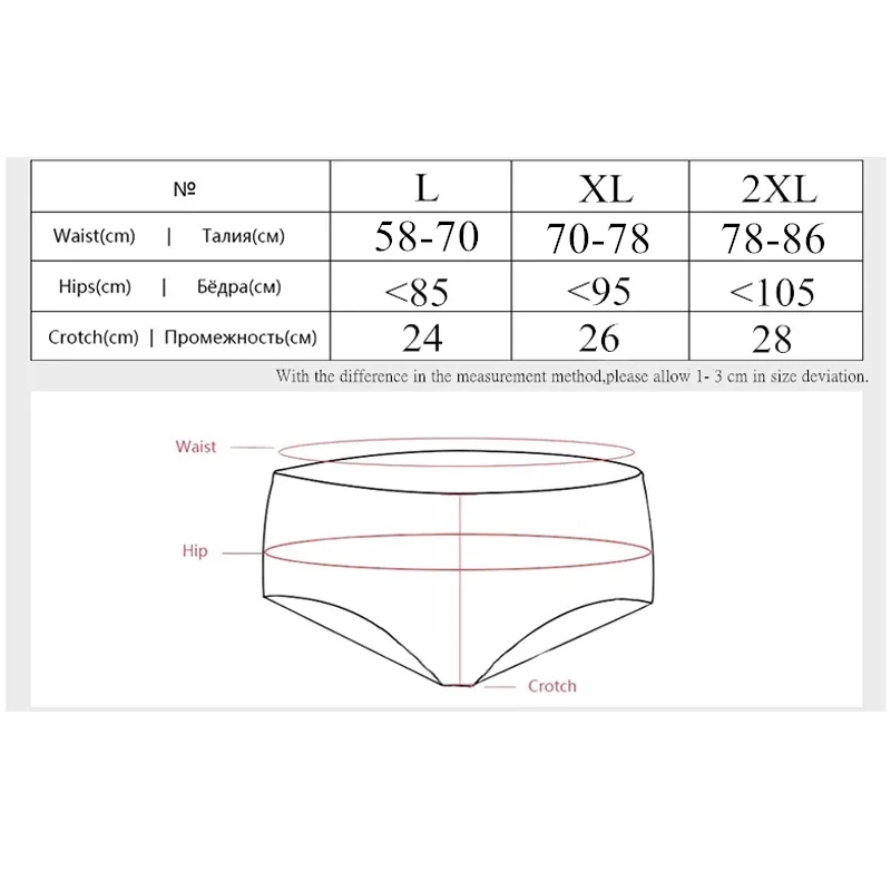 3 pieces/set bambus vlákno ženy spodky velký rozměr komfort prodyšné antibakteriální kalhotky ženské kalhotky