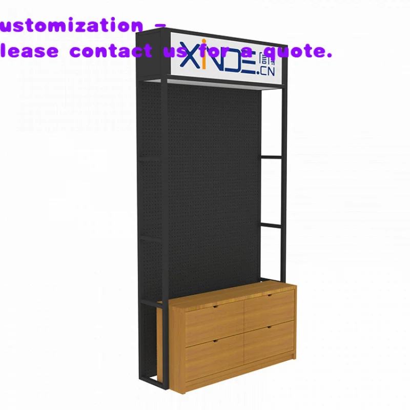 

Стеллаж для вина Custom.XINDE для супермаркетов и винных магазинов, деревянный с металлическими элементами, легкий, грузоподъемность 30-80 кг, простая установка