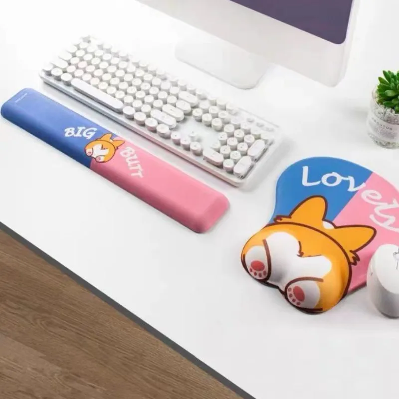 Koki Japanese Simple Silicone Keyboard Hand Holder Cute Girl Wrist Guard Wrist Pad Personalized Relief for Wrist Fatigue