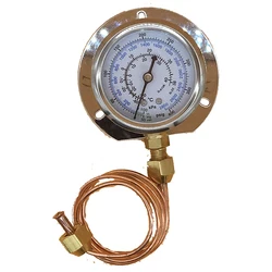 0~28bar radial R410a &R32 Pressure Gauge with capillary tube with 1/4