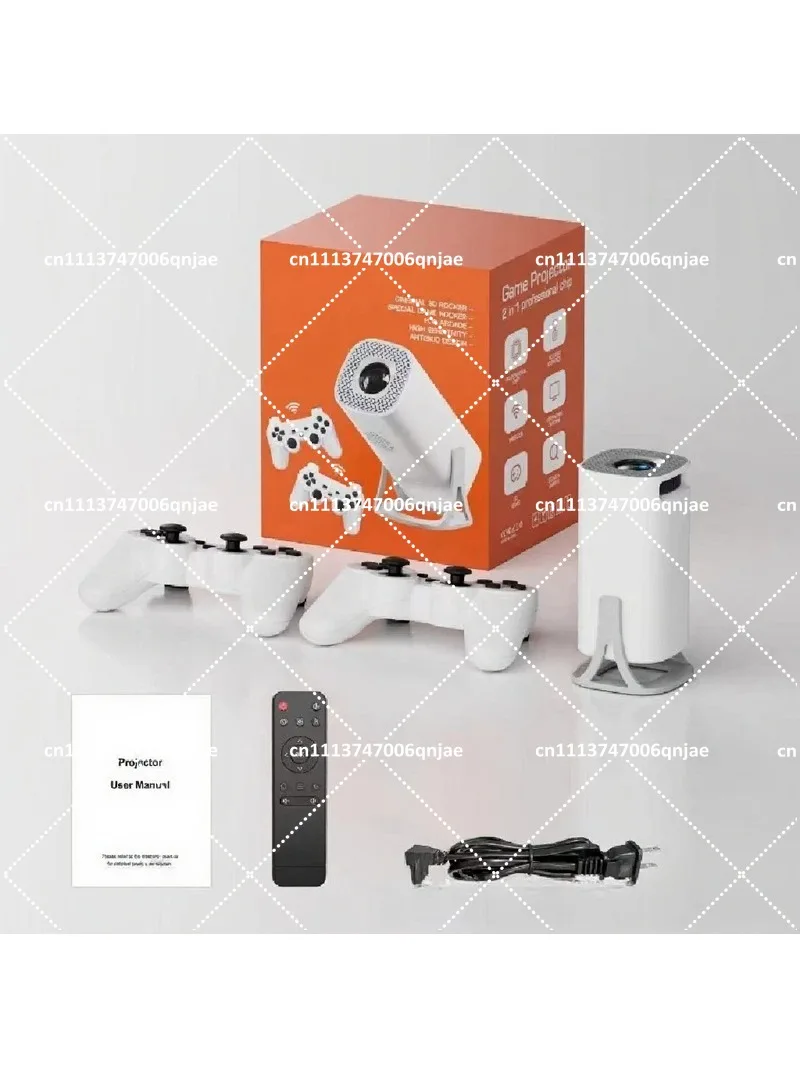 4K Android 13 Projector, HD Game Console, Portable Home Theater for Movies & Gaming, 1080P Supported