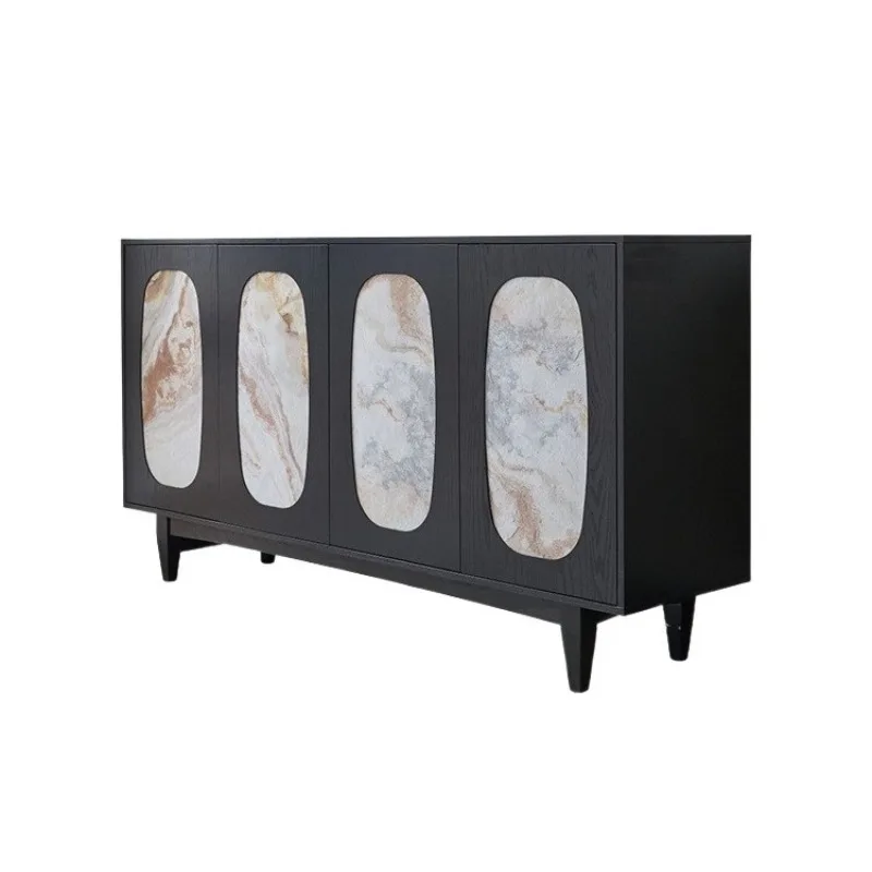 

French vintage light-chasing sideboard, sideboard door, living room storage cabinet, balcony storage cabinet, four doors