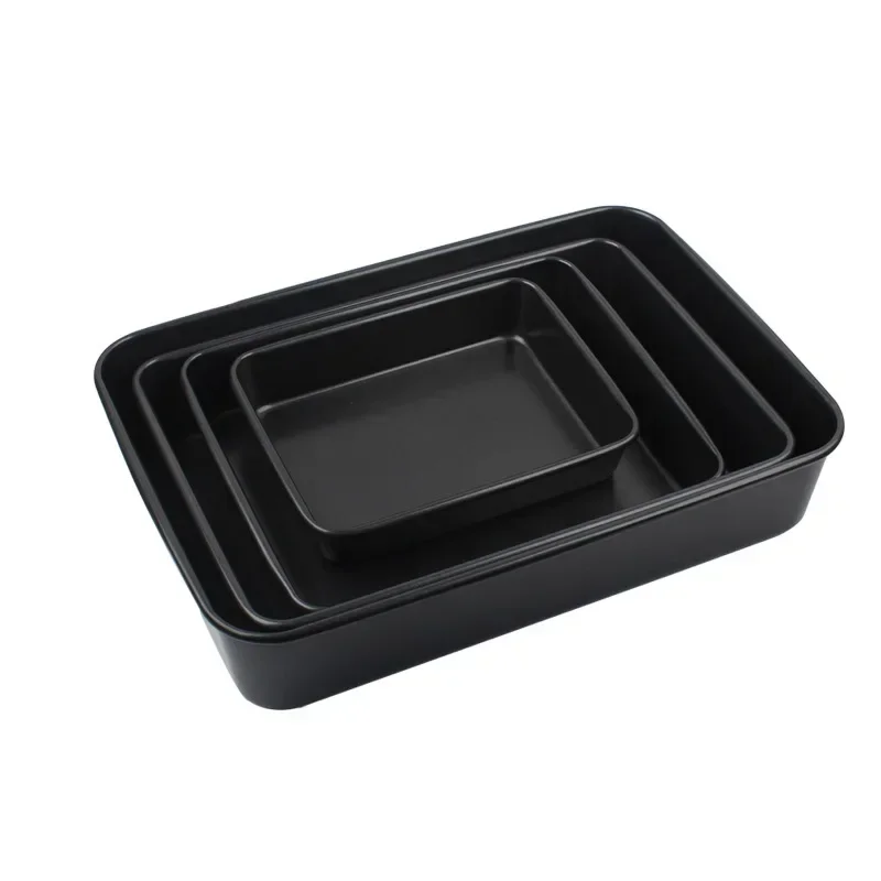 Schwarz Carbon Stahl Rechteckigen Backblech Loaf Toast Brot Kuchen Backformen DIY Pastry Nonstick Mold Pan Dish Küche Werkzeuge