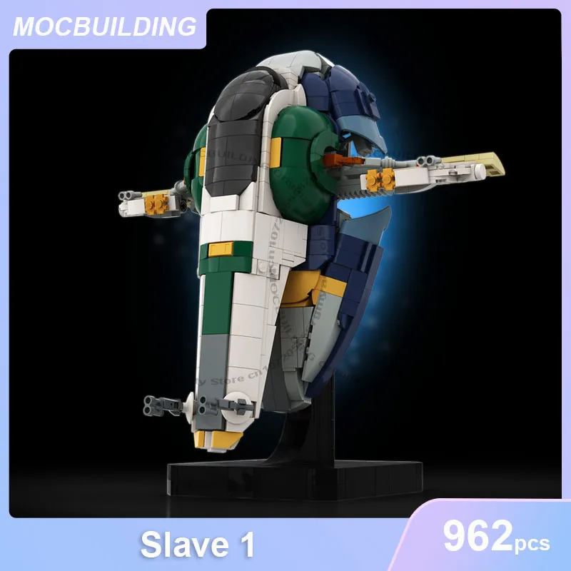 

MOC Building Blocks Slave 1 with Stand DIY Assemble Bricks Space Model Collection Display Creative Educational Toys Gifts 962PCS