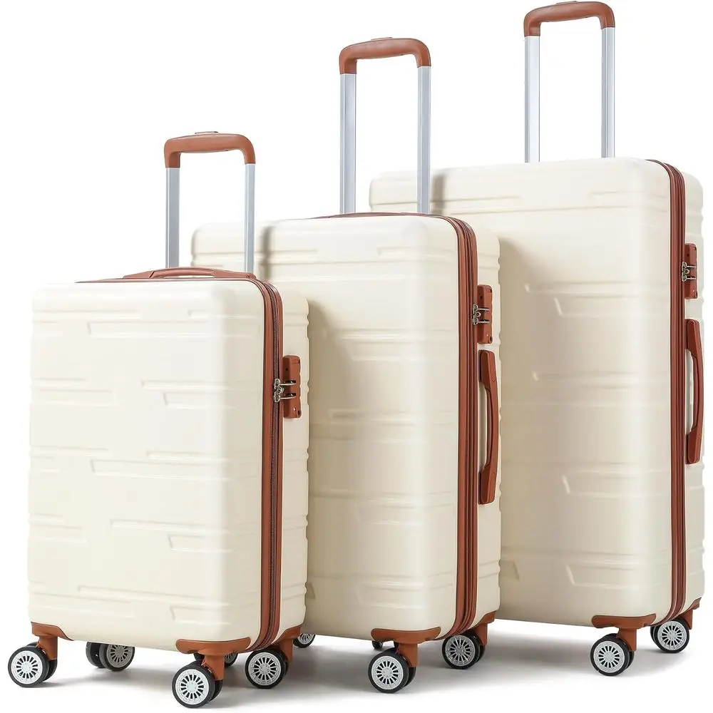 

Расширяемый комплект из 3-х чемоданов с жестким корпусом и колесами-спиннерами (20/24/28 дюймов)