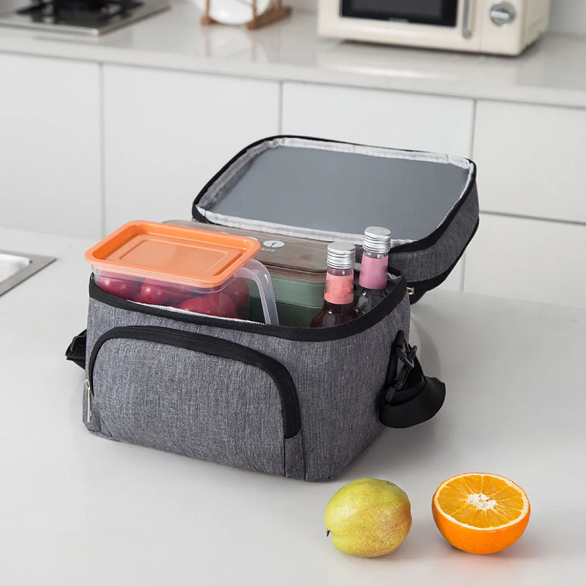 

Outdoor Picnic Camping Handheld Lunch Box Insulated Bag Freshness Preservation Food Container Portable Thermal Carrier