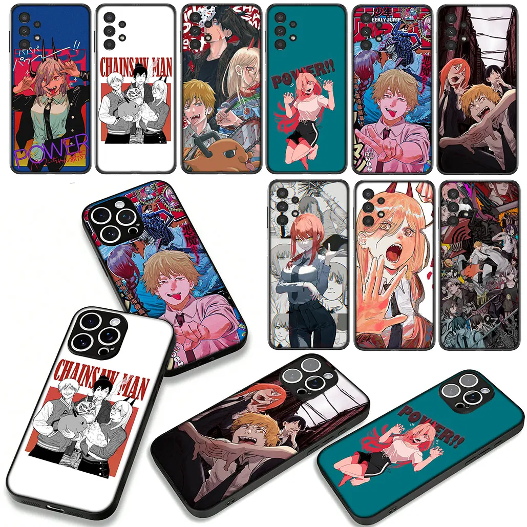 لسامسونج غالاكسي S25 S24 S22 S23 FE الترا زائد S7 M56 A05 A06 A15 A16 A26 A36 حالة تاتسوكي فوجيموتو بالمنشار رجل جير الكرتون #4