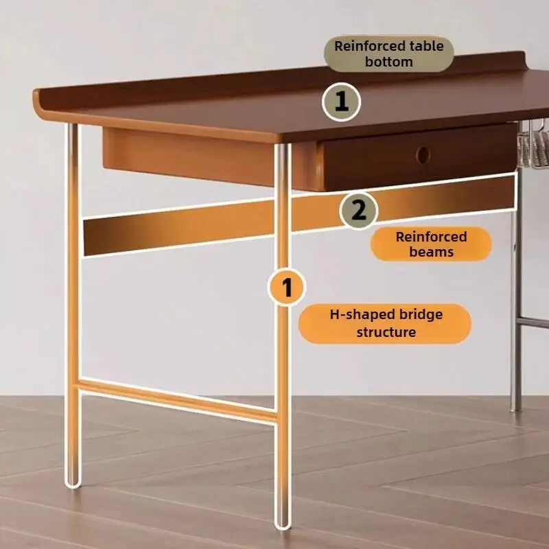 Room Study Tables Multifunctional Retro Bedroom Dressing Wood Simple Living Room Office Storage Desk Desks Creative Table