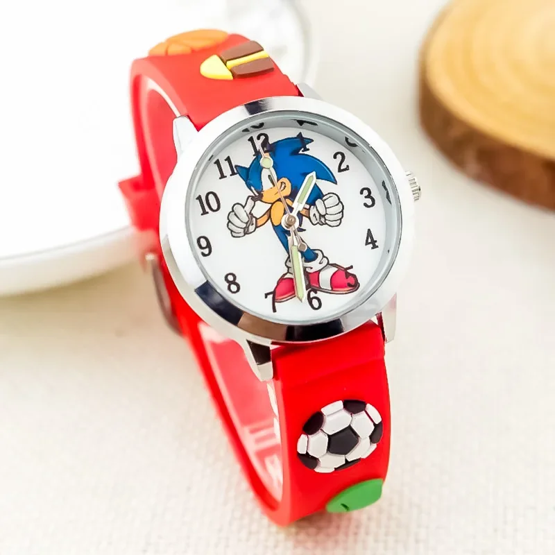 New Children's Cartoon Sonic Watch Toy Hedgehog Outdoor Sports Quartz Watch Electronic Toy for Elementary School Boys. view 5