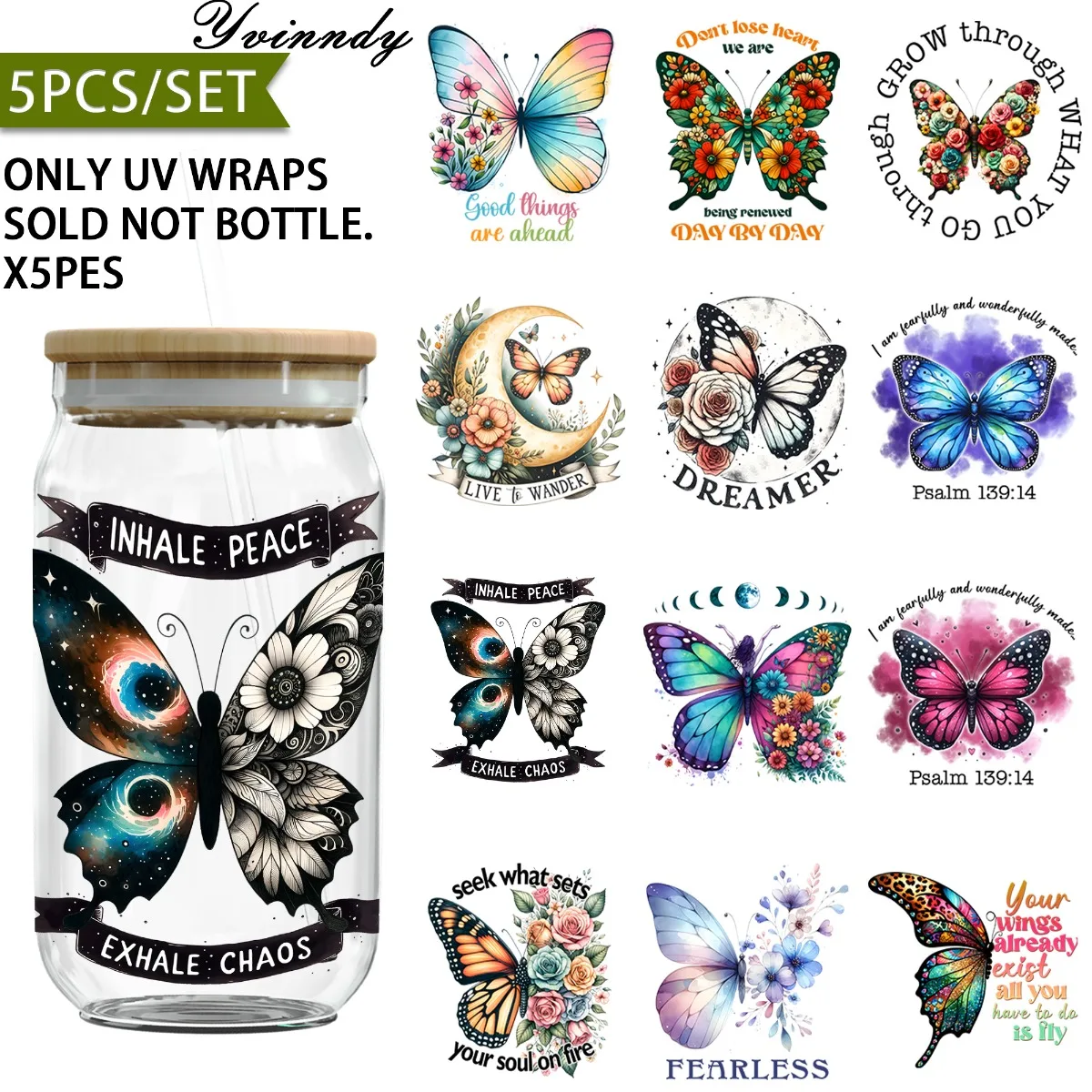5Pcs/Setbutterfly Q…