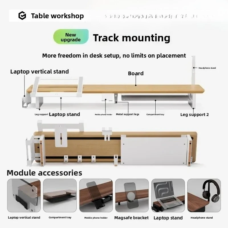 Suitable for Z3Pro Computer Heightening Rack Solid Wood Modular Monitor Heightening Rack Desktop Pad Elevated Table