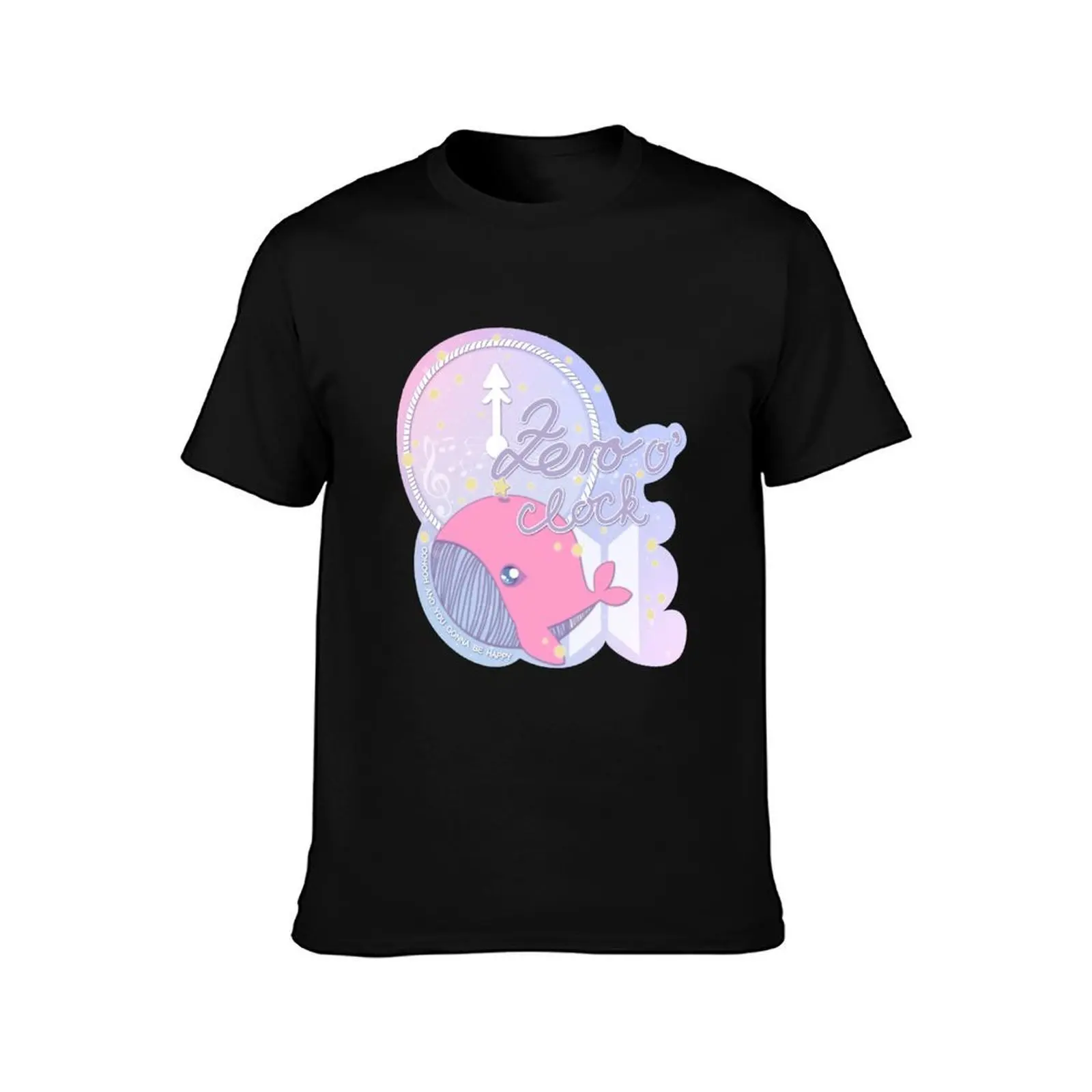 Zero O ’Clock T-Shirt Summer Casual Cotton Tee Oversized Streetwear Tops Vintage Graphic Print Loose Fit Short Sleeve