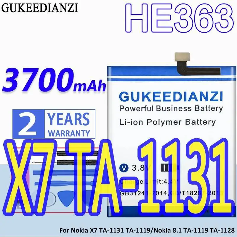 

HE363 3700 мАч аккумулятор мобильного телефона для Nokia X7 TA-1131 TA-1119 8,1 TA-1128 высокой емкости