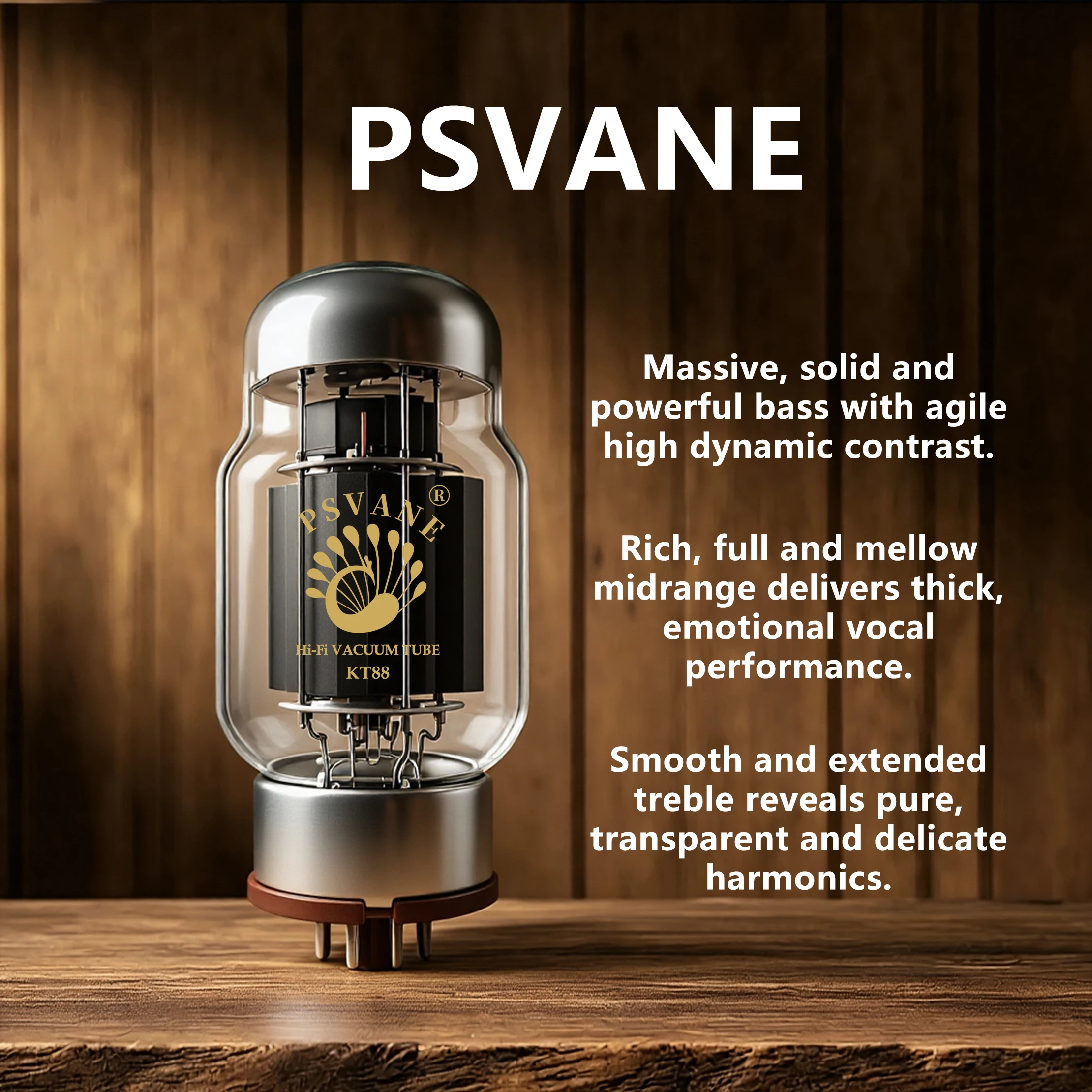 PSVANE KT88 Vacuum Tube-OLDCHEN，Replacement for KT88C/ 6550, Hi-Fi Audio Tube for Amplifier