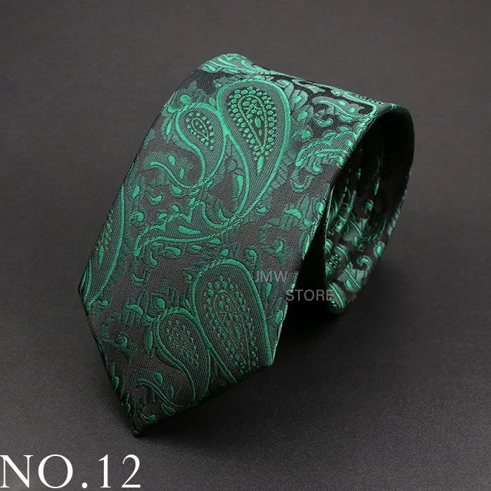 Neue Design Hochzeit Männer Krawatte Grau Braun Grün Paisley Blume Krawatten Männer Business Dropshipping Bräutigam Kragen Zubehör Geschenk – Detail 12