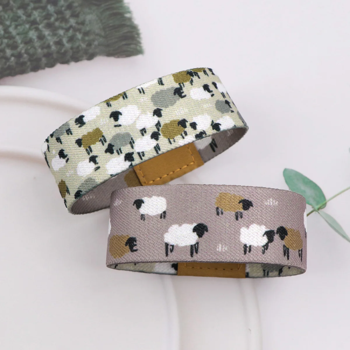 الزهور سوار للنساء الرجال شارة الرياضة معصمه حزام قصير الفن موجات مطاطا الإسورة أساور تأثيري اكسسوارات هدية #2