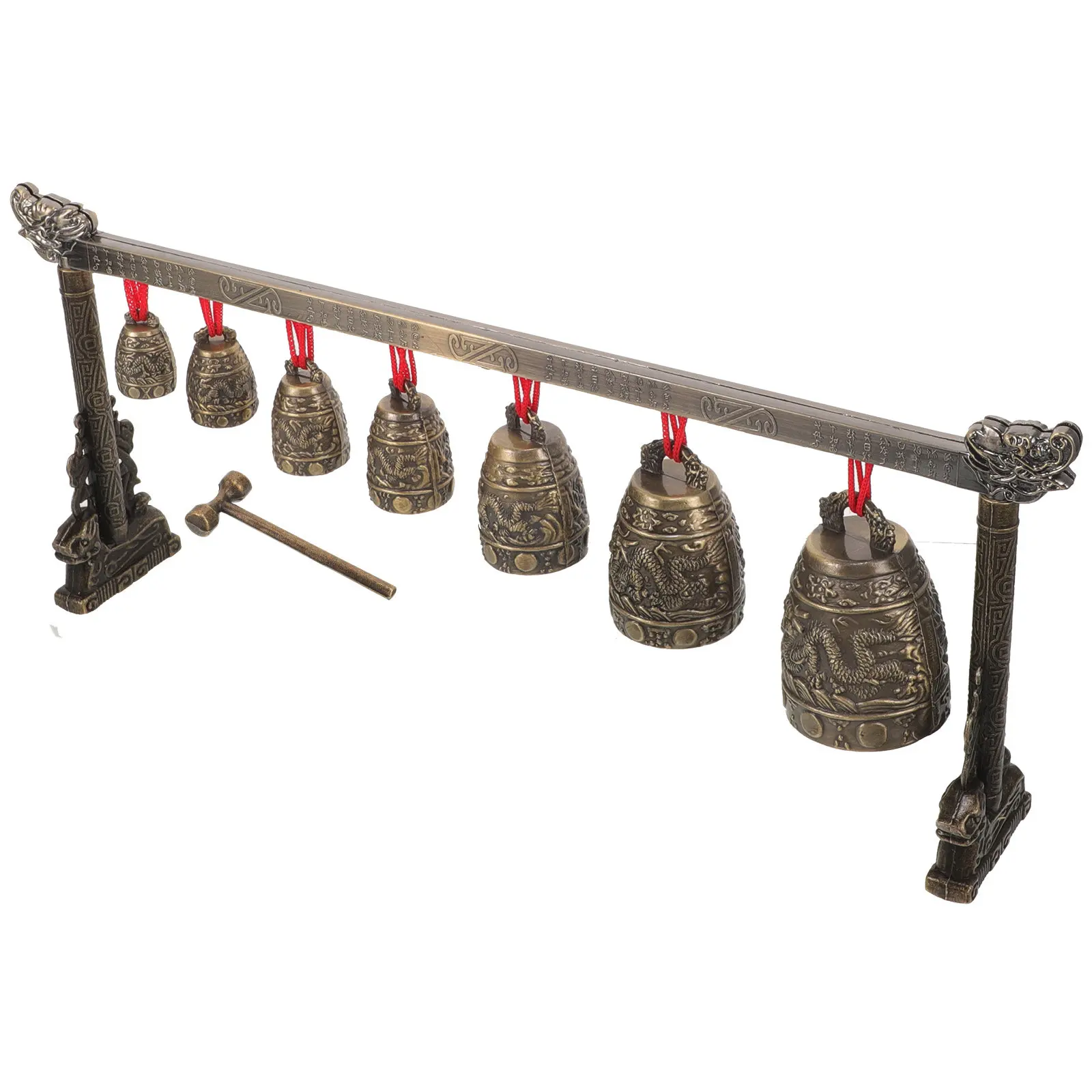 Campana China de Estilo Vintage, Instrumento de Percusión de Aleación de Zinc, Sonido Claro, Mejora el Ritmo, Coordinación Mano-Ojo, Asiática