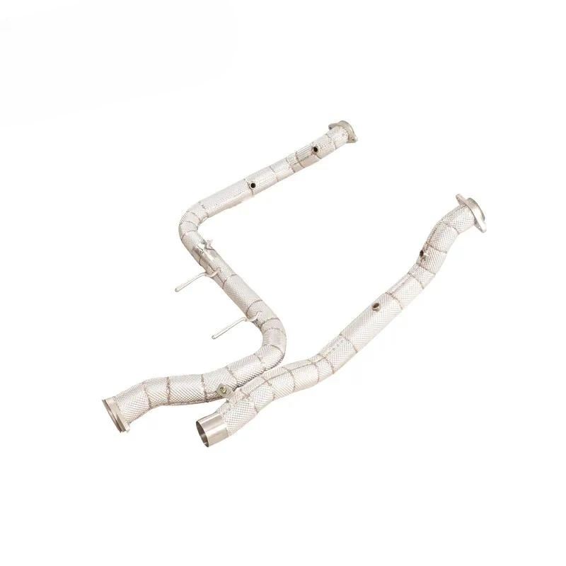 YT Straight Through High Performance Exhaust Downpipes with Heat Insulation Suitable for Raptor 3.5TT