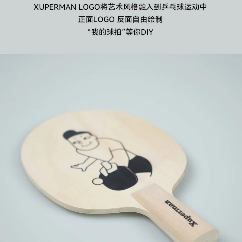 Xuperman Mini Art Table Tennis Blade Signature Ping Pong Paddle Paulownia Wood Collectible Souvenir Gift Table Tennis Racket